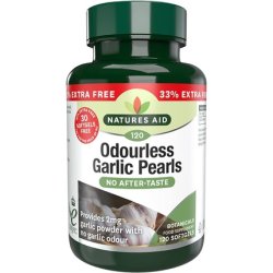 Natures Aid 2mg Garlic Pearls One A Day - Pack Of 120 Capsules
