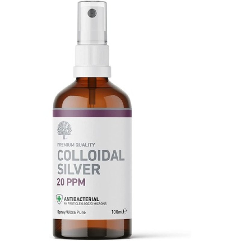 Nature's Greatest Secret Premium Quality Colloidal Silver 20ppm Spray Bottle 100ml