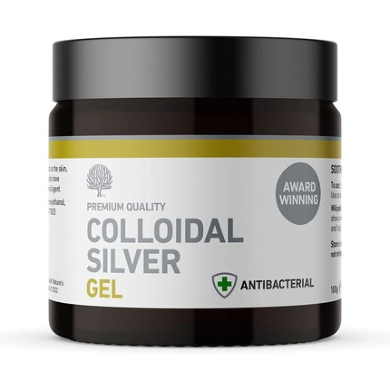 Nature's Greatest Secret Antibacterial Multi-Purpose Gel with 98% Colloidal Silver 100g Coconut 100ml