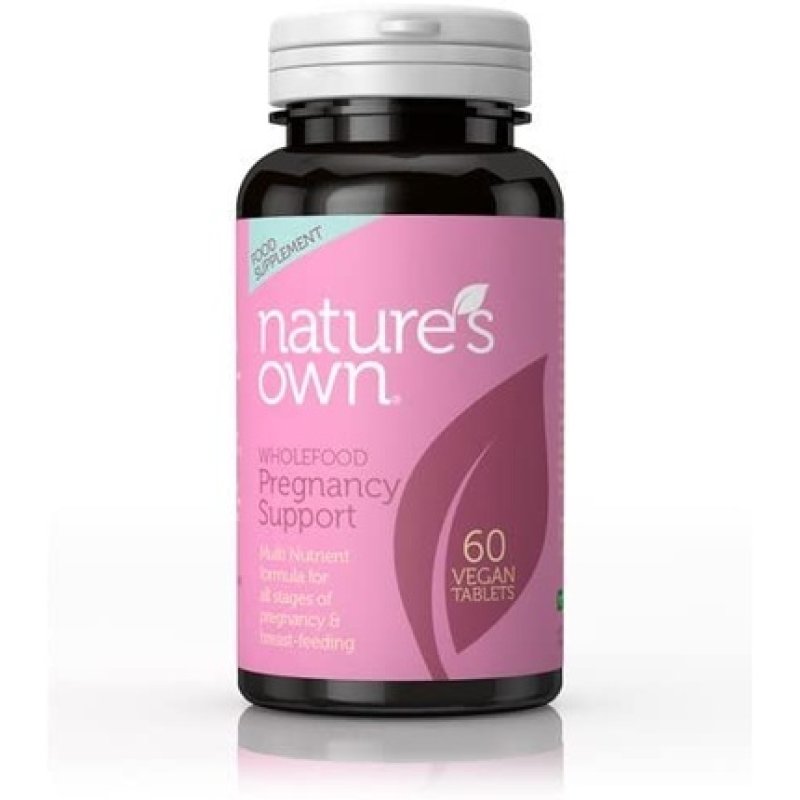 Nature's Own Wholefood Pregnancy Support Vegan Tablets 60 Tablets
