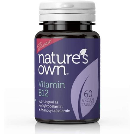 Nature's Own High Potency Vitamin B12 60 Vegan Tablets - 60 Count