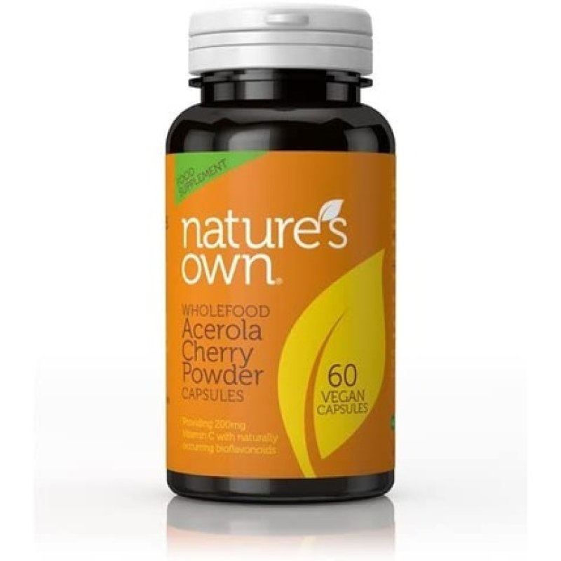 Nature's Own NOW-P344 Cherry-C: Vitamin C from Acerola 60 Capsules