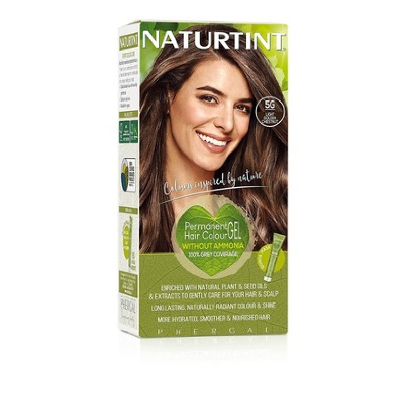 Natural Tint Permanent Hair Color 5g Light Golden Chestnut 5.28 fl oz 165ml
