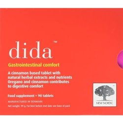 New Nordic Dida Bloating Relief Natural Anti Bloating Tablets 90 Pack - Gluten and Dairy Free Vegan Supplements