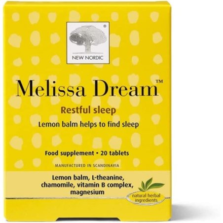 New Nordic Melissa Dream Tablets 20 Pack