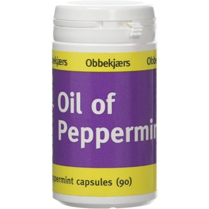 Obbekjaers Peppermint Oil 90 Capsules