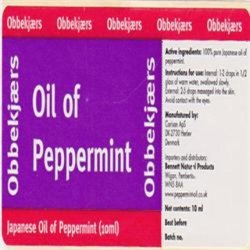 Obbekjaers Japanese Peppermint Oil 10ml