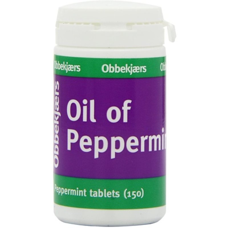 Obbekjaers Oil of Peppermint 150 Tablets