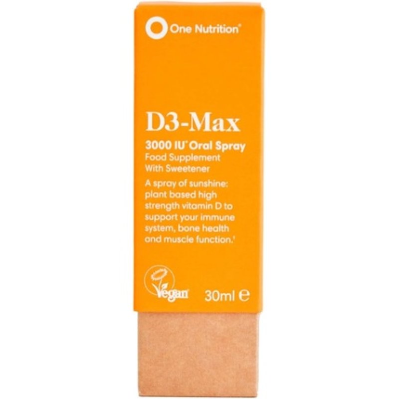 One Nutrition D3 Max Vitamin D Supplements Plant Based Supports Bone Health