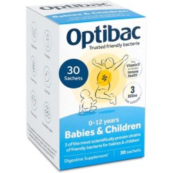 Optibac Babies & Children with Vitamin D and 3 Billion Bacterial Cultures 30 Sachets