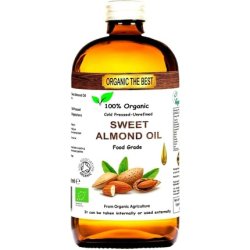 Certified Organic Sweet Almond Oil 240ml Vegan Edible and Cosmetic Massage