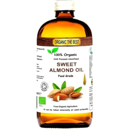 Certified Organic Sweet Almond Oil 240ml Vegan Edible and Cosmetic Massage