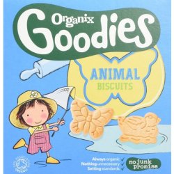 Organix Goodies Organic Animal Biscuits for 12 Months 100g