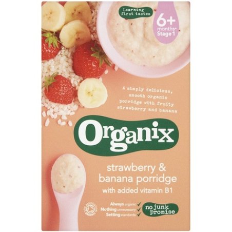 Organix Strawberry & Banana Porridge, 120g