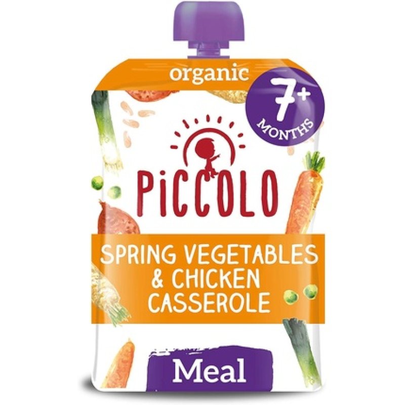 Piccolo Organic Spring Vegetables & Chicken Casserole Meal, 130g