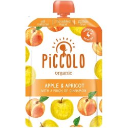 Piccolo Organic Apple And Apricot With Cinnamon, 100g