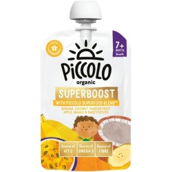 Piccolo Organic Superboost Banana Mango Coconut & Passionfruit 100g