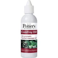 Potters Herbal Supplies Comfrey Oil with Eucalyptus 200g