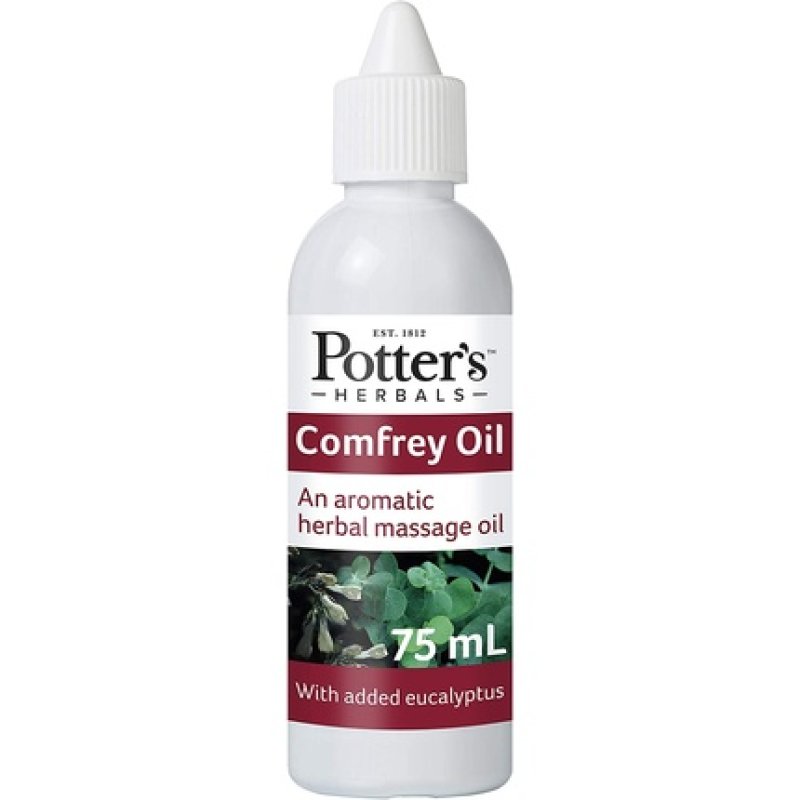 Potters Herbal Supplies Comfrey Oil with Eucalyptus 200g