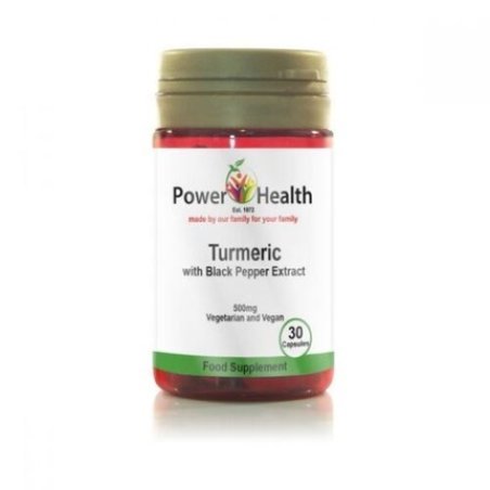 Power Health Turmeric 500mg with Black Pepper Extract 30 Capsules