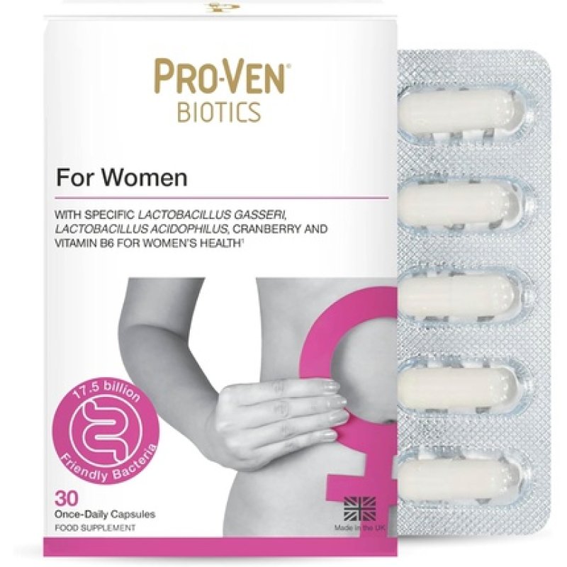 Proven Probiotics For Women 175 Billion Cfu Vitamin B6 With Cranberry Capsules 30 Day Supply