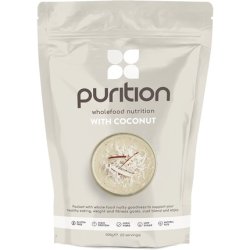 Purition Low Carb Coconut Natural Gluten Free Protein Powder for Keto Diet Shakes and Meal Replacements 12 Servings