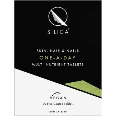 Qsilica Original Skin Hair and Nail Supplement 90 One-A-Day Tablets - Multi-Nutrition Complex with Silica Biotin Zinc