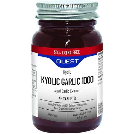 Quest Kyolic Garlic 1000mg - 45 Tablets 45 Count Pack Of 1