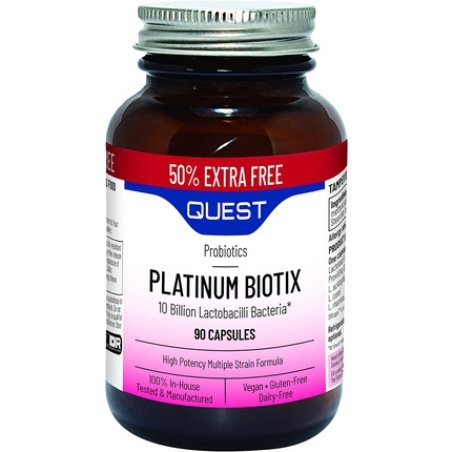 Quest Platinum Biotix 90 Capsules - Pack of 4