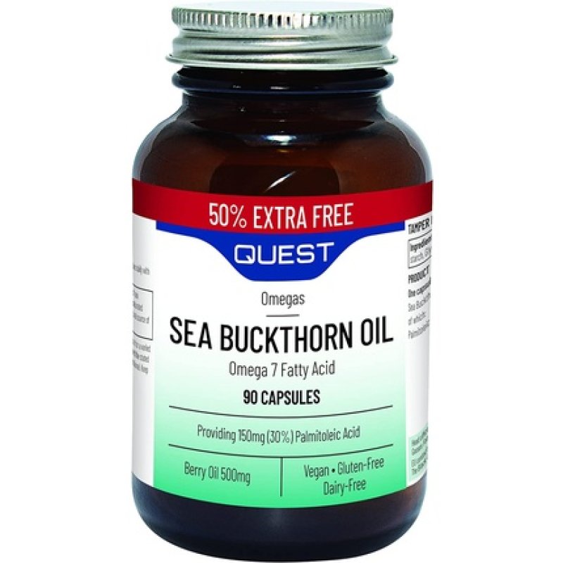 Quest Sea Buckthorn Oil Omega 7 90 Capsules