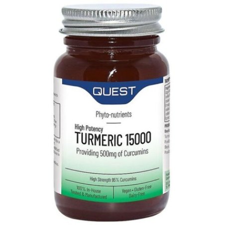 Quest High Potency Turmeric 15000 60 Tablets - 95% Curcumins