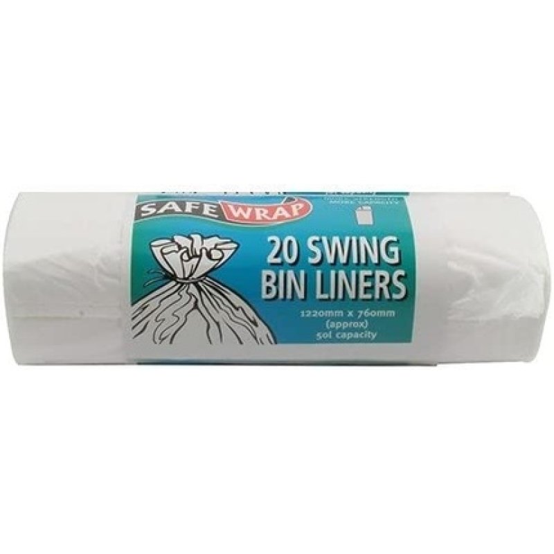 6 Pack X Swing Bin Liners 20bag - Safewrap