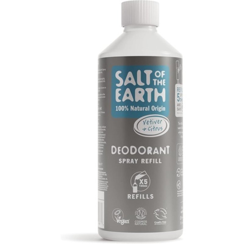 Salt Of The Earth Natural Deodorant Spray Refill Certified Natural Vegan