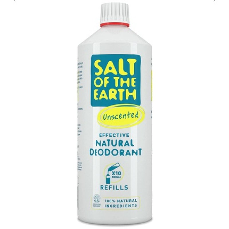 Salt Of the Earth Natural Deodorant Spray Refill Unscented 1000ml