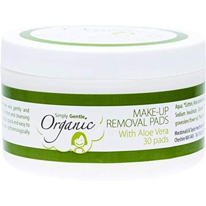 Simply Gentle Organic Cotton Facial Cleansing 30 Count