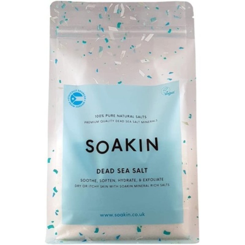 Soakin Dead Sea Bath Salt 1KG Soothes Softens Hydrates and Exfoliates Dry or Itchy Skin