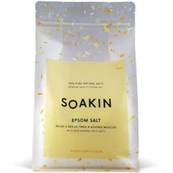 Soakin Epsom Bath Salt 1KG Relax and Revive Tired and Aching Muscles