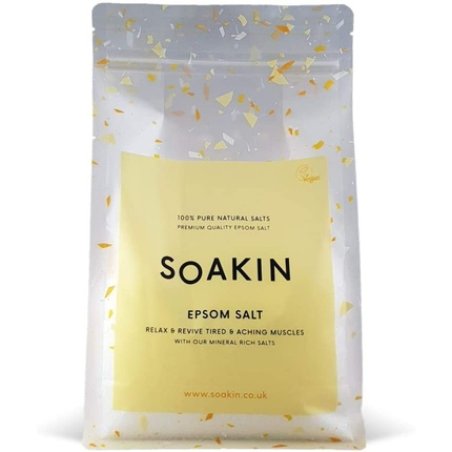 Soakin Epsom Bath Salt 1KG Relax and Revive Tired and Aching Muscles