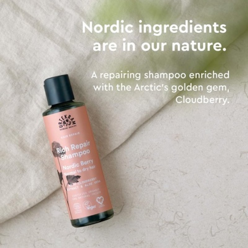 Urtekram Nordic Berry Shampoo Moisturising and Repairing Formula with Aloe Vera