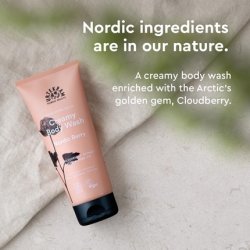 Urtekram Nordic Berry Body Wash Creamy Shower Gel with Almond Oil and Cloudberry