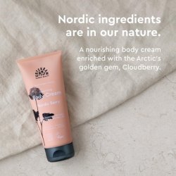 Urtekram Nordic Berry Body Cream Rich with Aloe Vera, Shea Butter, and Coconut Oil