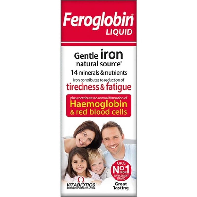 Feroglobin Gentle Iron and Nutrient Liquid Reduce Tiredness and Fatigue Maintain Health and Vitality