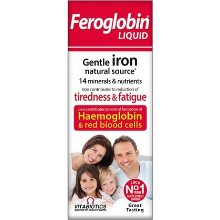 Feroglobin Gentle Iron and Nutrient Liquid Reduce Tiredness and Fatigue Maintain Health and Vitality