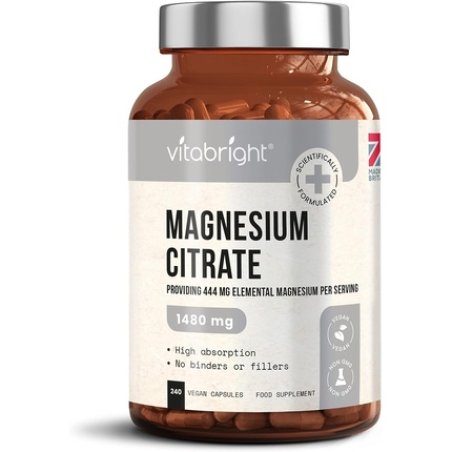 Magnesium Citrate 1480mg High Strength 240 Capsules