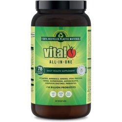 Vital All in One Daily Health Supplement 600GM with 70 Vital Ingredients - Greens, Vitamins, Minerals, Cultures,