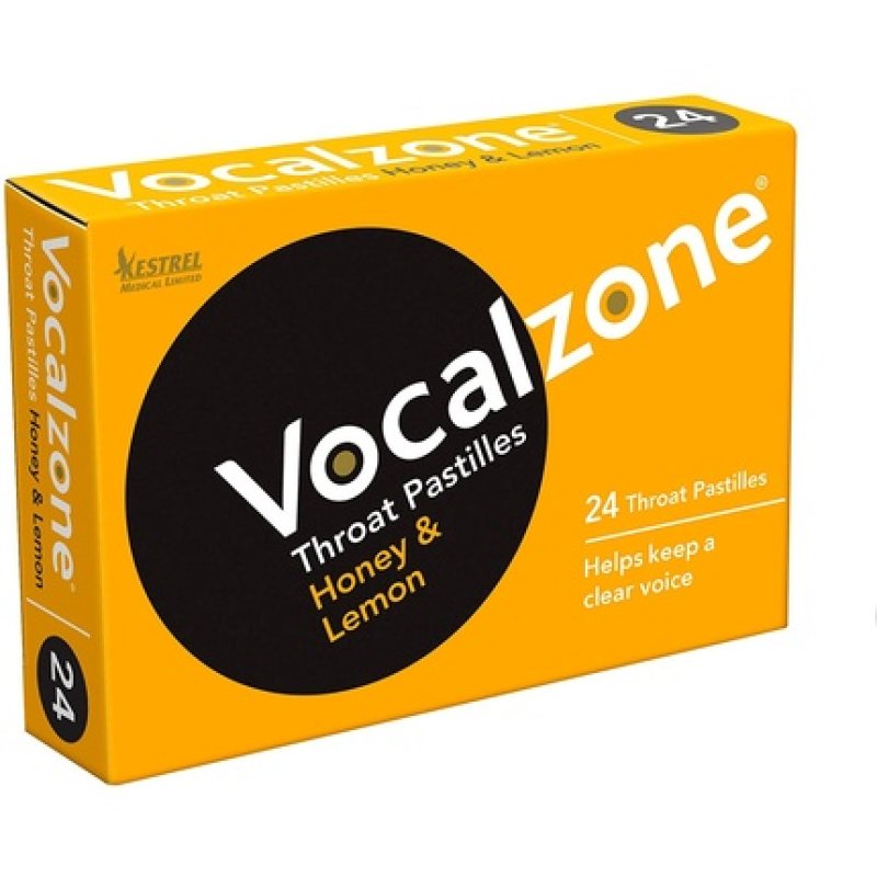 Vocalzone Lemon and Honey Throat Pastilles
