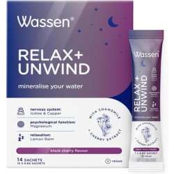 Wassen Relax & Unwind Magnesium Sachets Lemon Balm Supplement