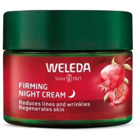 WELEDA Organic Firming Night Cream Natural Anti Ageing Face Cream with Pomegranate Seed Oil & Maca Peptides 40ml