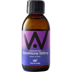 WELL ACTUALLY Liposomal Glutathione 500mg with Vitamin B6 & Selenium Powerful Antioxidant 150ml 30 Servings