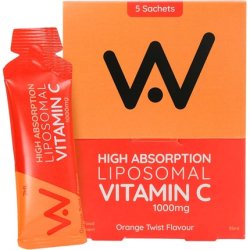 WELL ACTUALLY Liposomal Vitamin C 1000mg Sachets - High Bioavailability Liquid Vitamin C Supplement - Supports